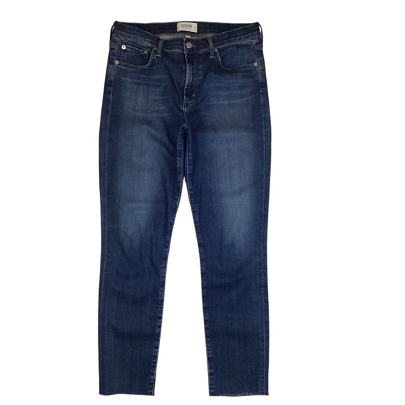 AGOLDE Sophie High Rise Skinny Jeans Cropped Blue - Picture 2 of 12